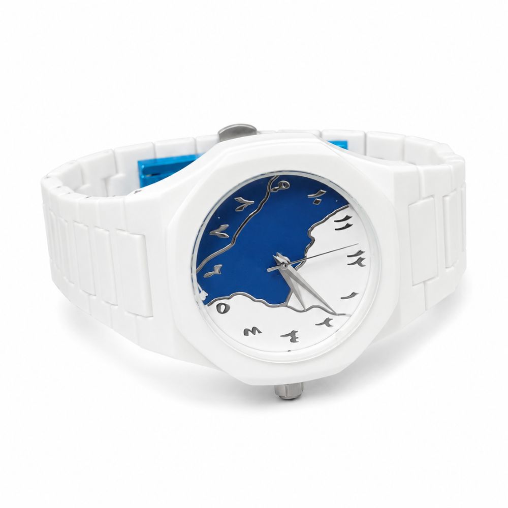 Ocean Breeze White Dial Aura Watch